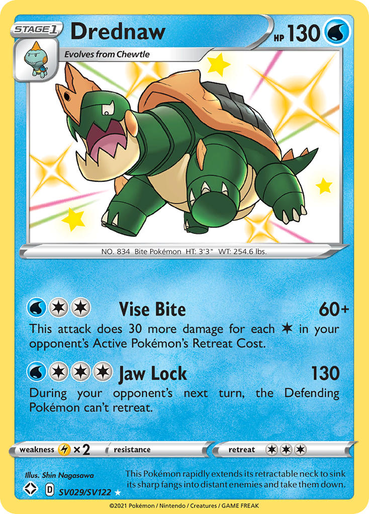 Drednaw (SV029/SV122) [Sword & Shield: Shining Fates] | Jack's On Queen