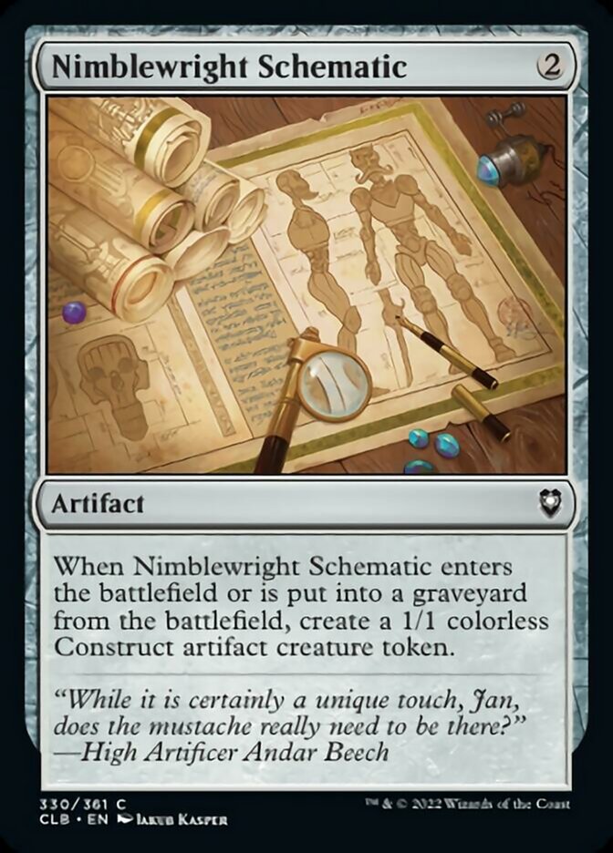 Nimblewright Schematic [Commander Legends: Battle for Baldur's Gate] | Jack's On Queen