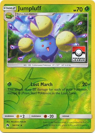 Jumpluff (14/214) (League Promo) [Sun & Moon: Lost Thunder] | Jack's On Queen