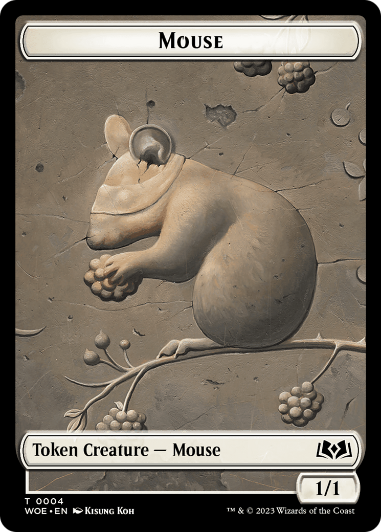 Mouse // Food (0010) Double-Sided Token [Wilds of Eldraine Tokens] | Jack's On Queen