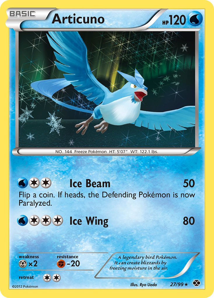 Articuno (27/99) (Blister Exclusive) [Black & White: Next Destinies] | Jack's On Queen