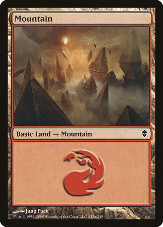 Mountain (243a) [Zendikar] | Jack's On Queen