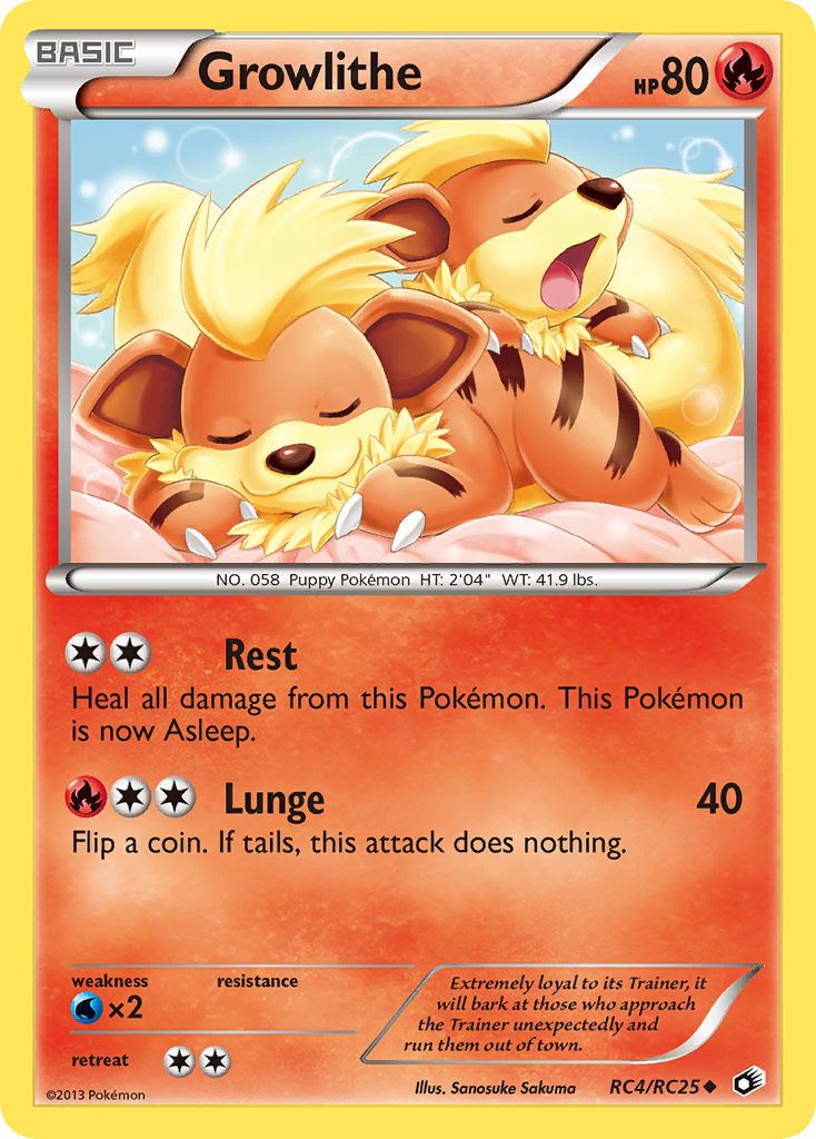 Growlithe (RC4/RC25) [Black & White: Legendary Treasures] | Jack's On Queen