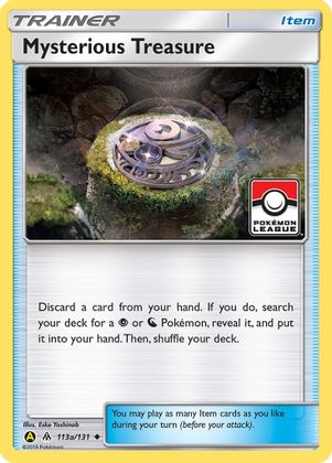 Mysterious Treasure (113a/131) (League Promo) [Sun & Moon: Forbidden Light] | Jack's On Queen