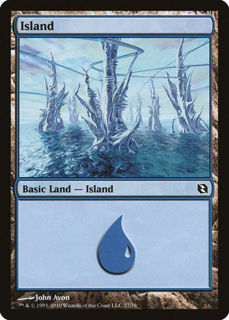 Island (77) [Duel Decks: Elspeth vs. Tezzeret] | Jack's On Queen