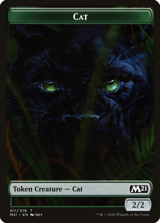 Angel // Cat (011) Double-sided Token [Core Set 2021 Tokens] | Jack's On Queen