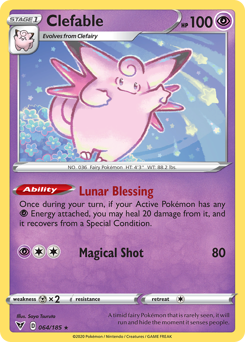 Clefable (064/185) [Sword & Shield: Vivid Voltage] | Jack's On Queen