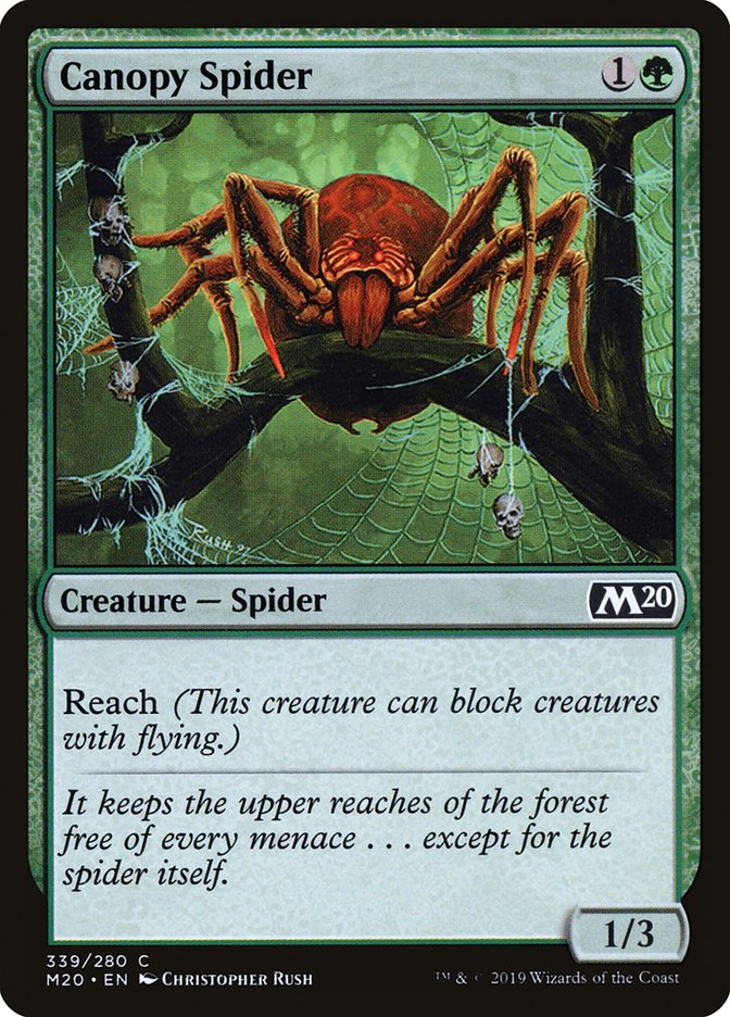 Canopy Spider [Core Set 2020] | Jack's On Queen