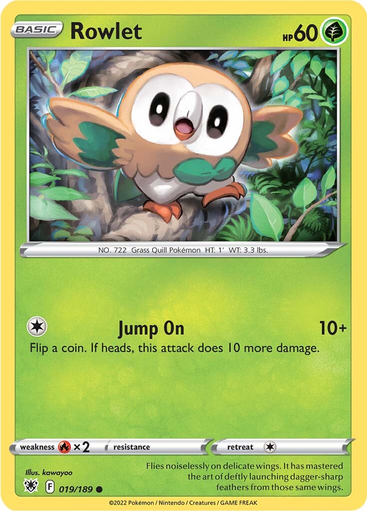 Rowlet (019/189) [Sword & Shield: Astral Radiance] | Jack's On Queen