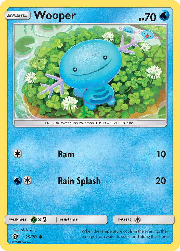 Wooper (25/70) [Sun & Moon: Dragon Majesty] | Jack's On Queen