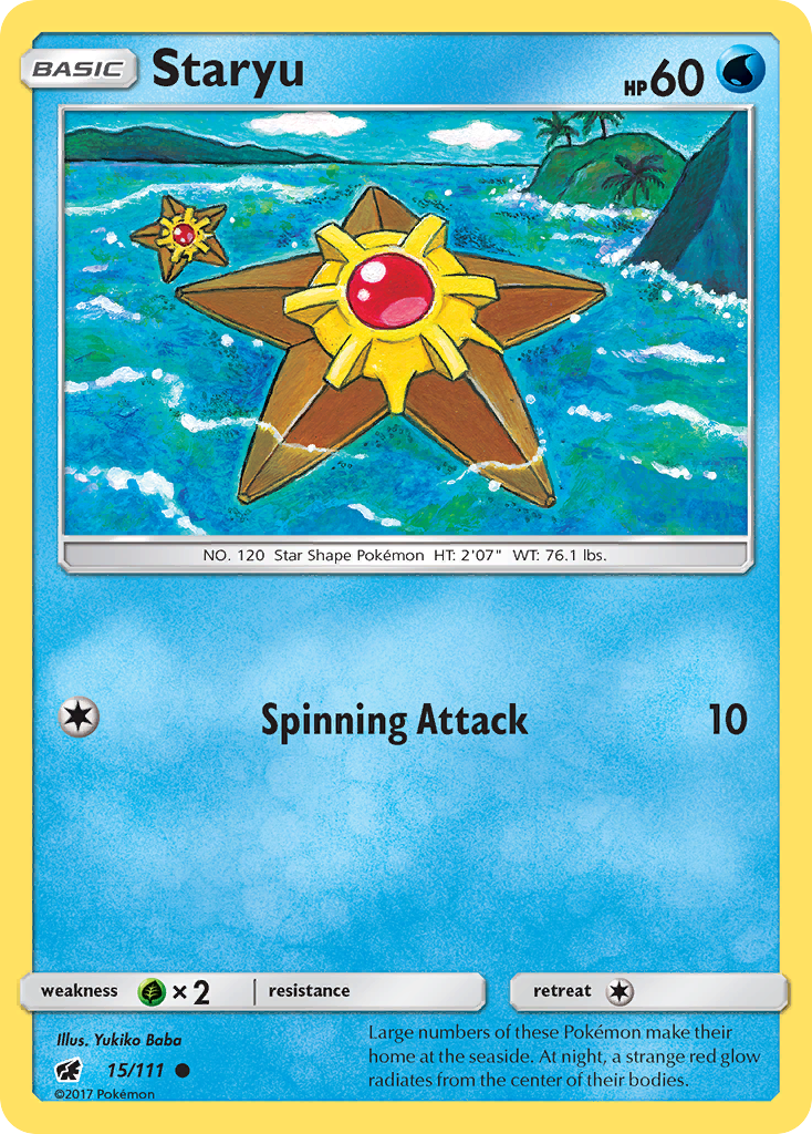 Staryu (15/111) [Sun & Moon: Crimson Invasion] | Jack's On Queen