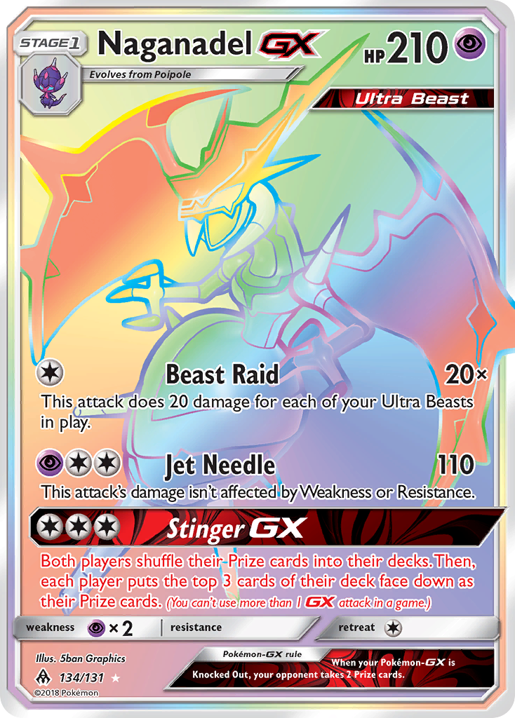 Naganadel GX (134/131) [Sun & Moon: Forbidden Light] | Jack's On Queen