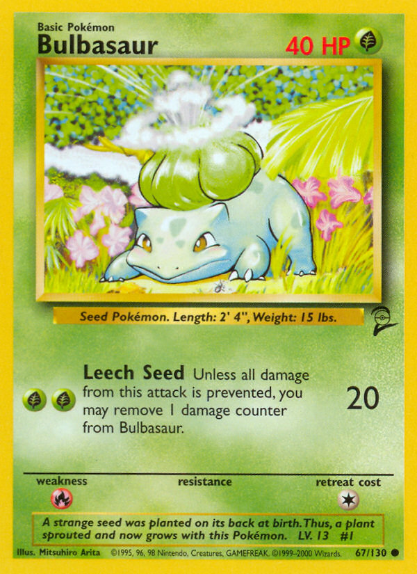 Bulbasaur (67/130) [Base Set 2] | Jack's On Queen