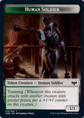 Insect // Human Soldier Double-sided Token [Innistrad: Crimson Vow Tokens] | Jack's On Queen