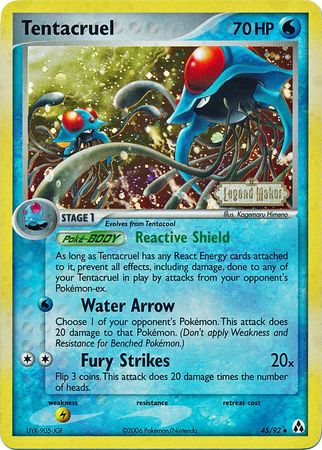 Tentacruel (45/92) (Stamped) [EX: Legend Maker] | Jack's On Queen