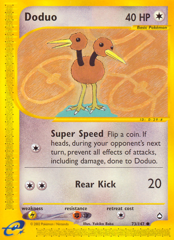 Doduo (73/147) [Aquapolis] | Jack's On Queen