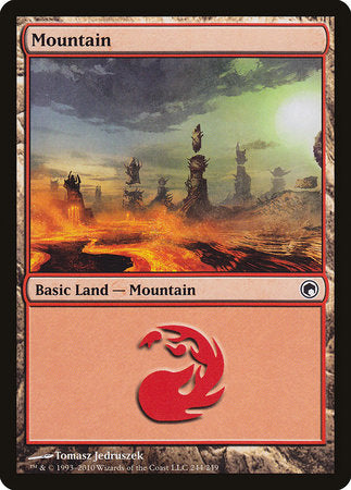 Mountain (244) [Scars of Mirrodin] | Jack's On Queen