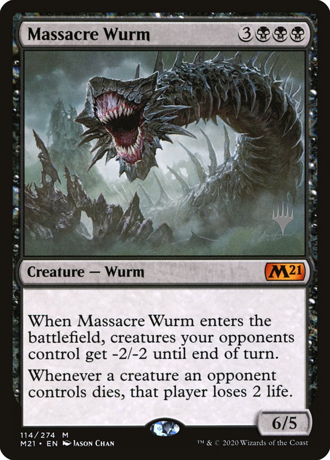 Massacre Wurm (Promo Pack) [Core Set 2021 Promos] | Jack's On Queen