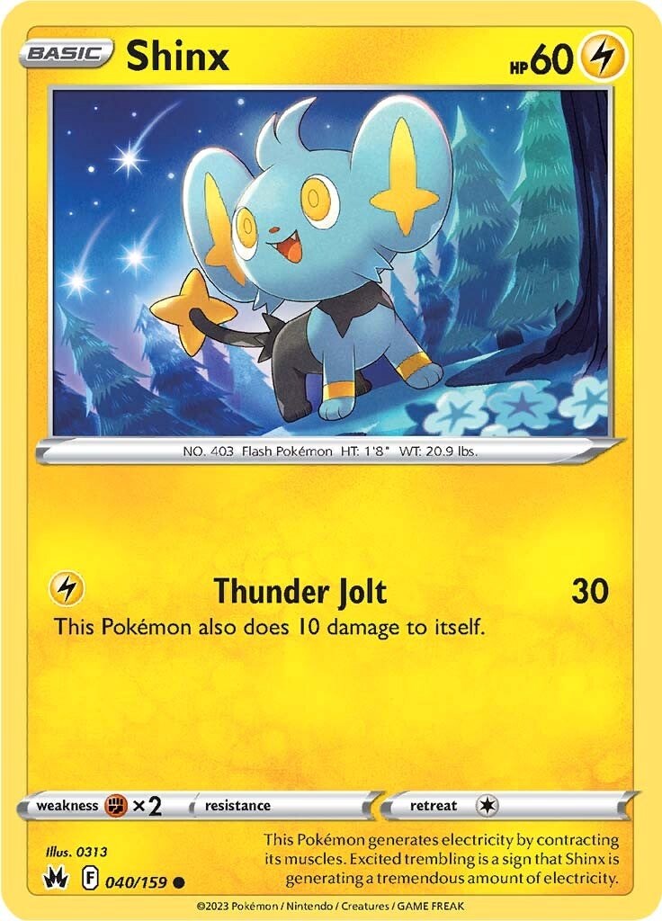 Shinx (040/159) (40) [Sword & Shield: Crown Zenith] | Jack's On Queen