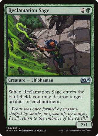 Reclamation Sage [Magic 2015] | Jack's On Queen