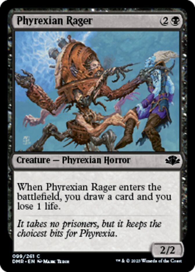 Phyrexian Rager [Dominaria Remastered] | Jack's On Queen