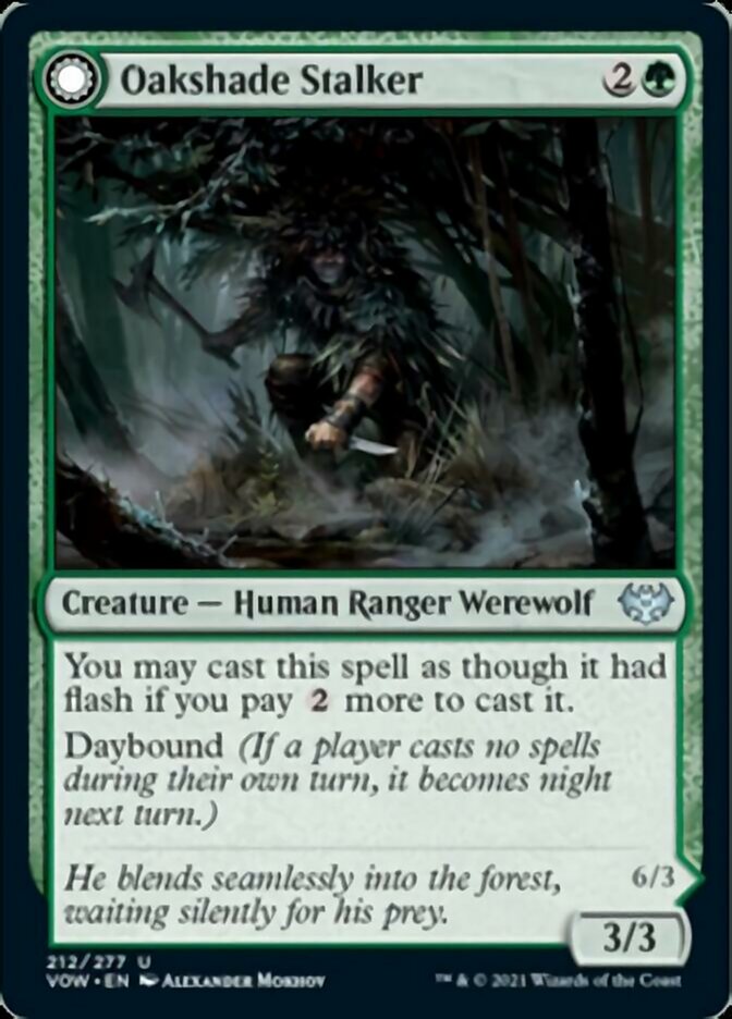 Oakshade Stalker // Moonlit Ambusher [Innistrad: Crimson Vow] | Jack's On Queen