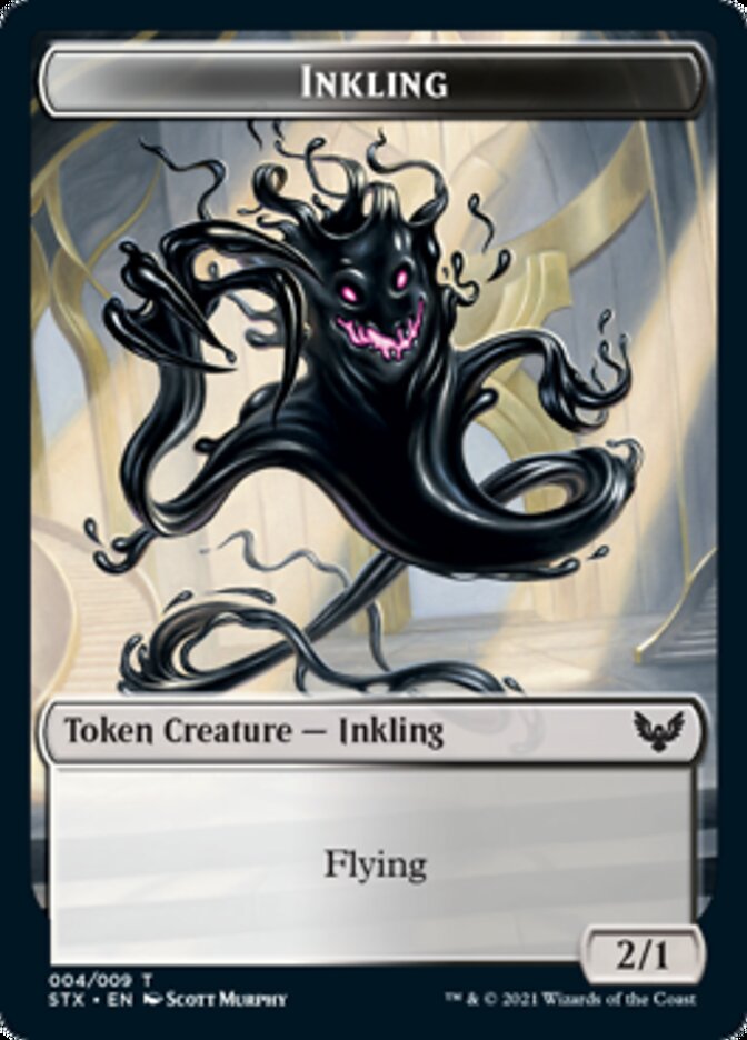 Fractal // Inkling Double-Sided Token [Strixhaven: School of Mages Tokens] | Jack's On Queen