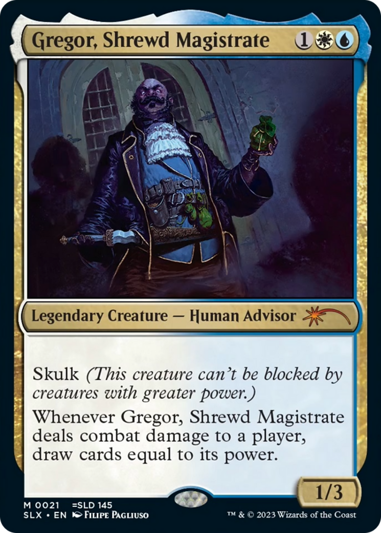 Gregor, Shrewd Magistrate [Secret Lair: Universes Within] | Jack's On Queen