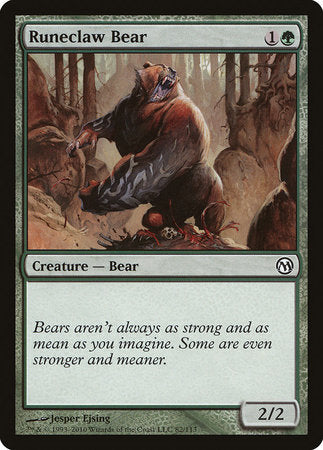 Runeclaw Bear [Duels of the Planeswalkers] | Jack's On Queen