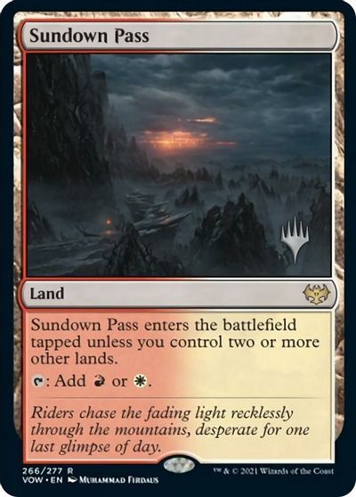 Sundown Pass (Promo Pack) [Innistrad: Crimson Vow Promos] | Jack's On Queen