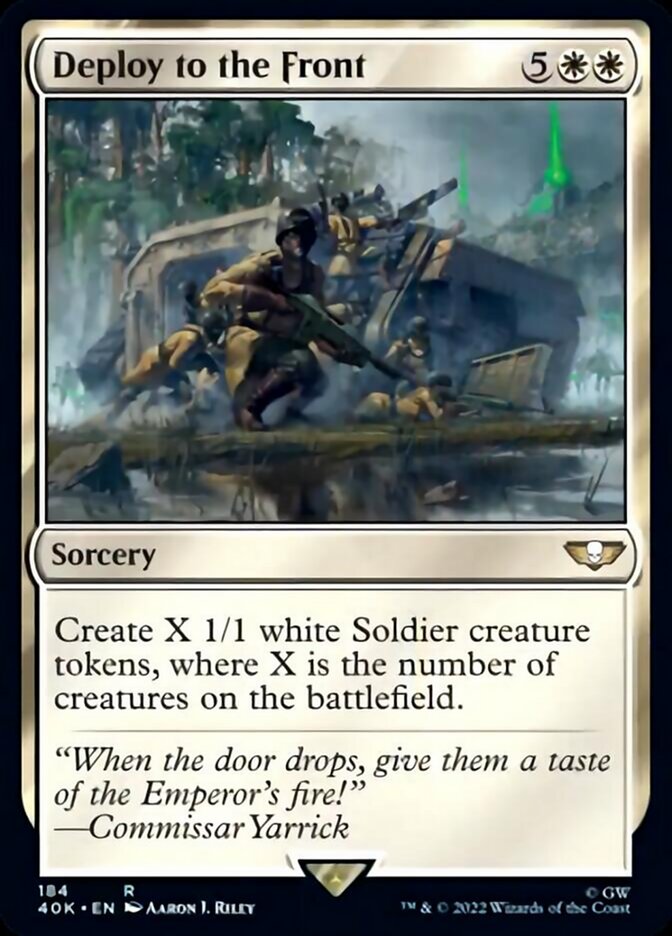 Deploy to the Front (Surge Foil) [Universes Beyond: Warhammer 40,000] | Jack's On Queen
