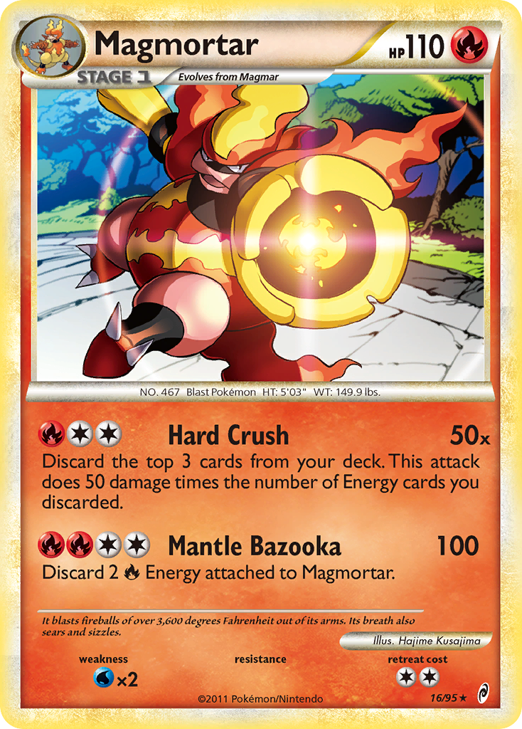 Magmortar (16/95) [HeartGold & SoulSilver: Call of Legends] | Jack's On Queen
