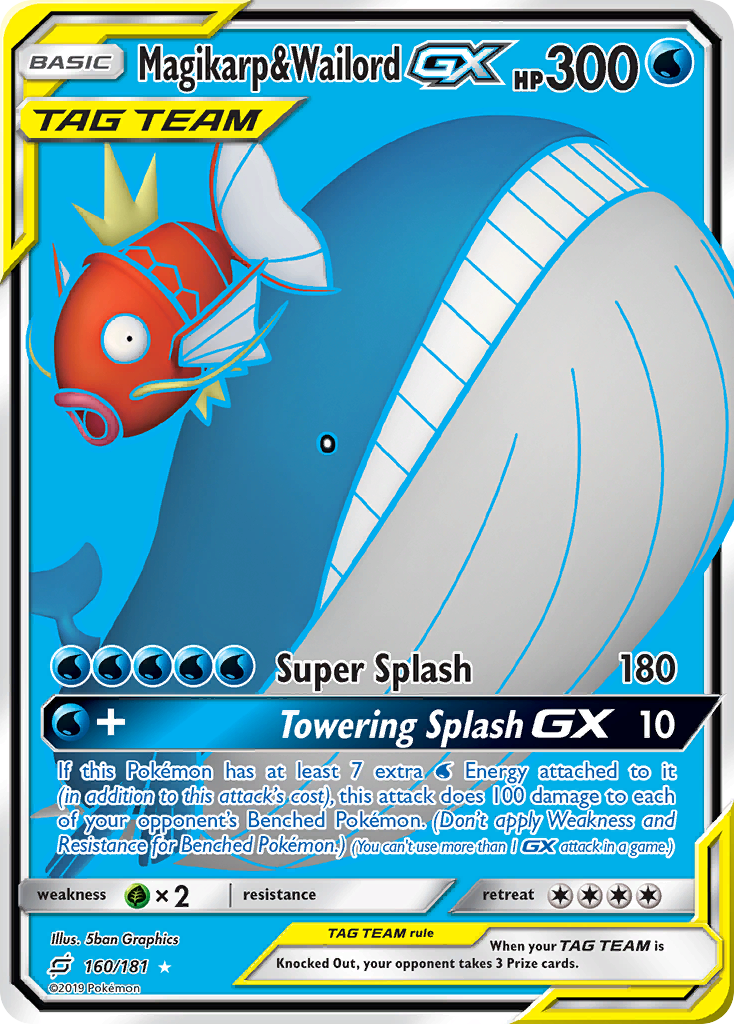 Magikarp & Wailord GX (160/181) [Sun & Moon: Team Up] | Jack's On Queen