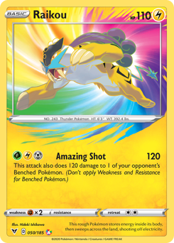 Raikou (050/185) [Sword & Shield: Vivid Voltage] | Jack's On Queen
