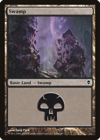 Swamp (239a) [Zendikar] | Jack's On Queen