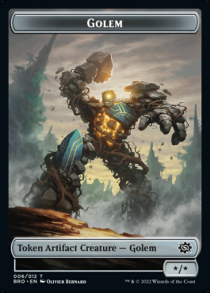 Golem Token [The Brothers' War Tokens] | Jack's On Queen