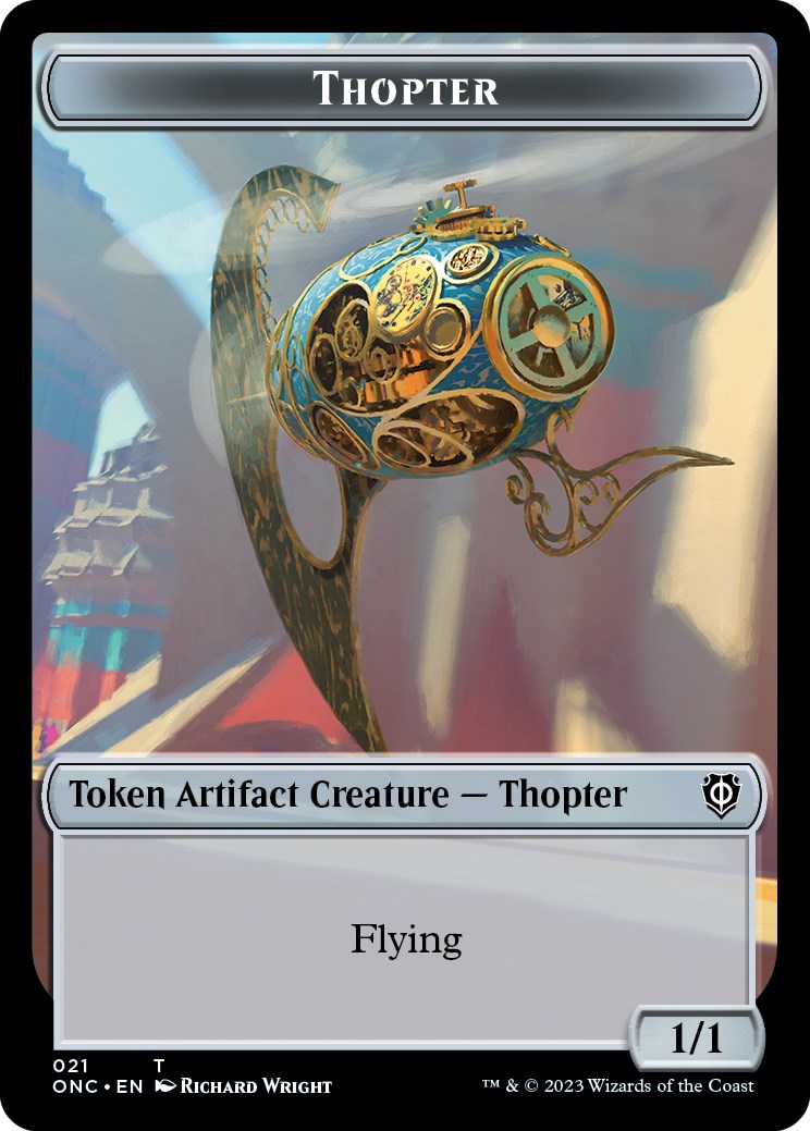 Myr // Thopter Double-Sided Token [Phyrexia: All Will Be One Commander Tokens] | Jack's On Queen