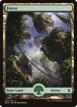 Forest (271) - Full Art [Battle for Zendikar] | Jack's On Queen