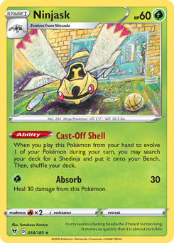 Ninjask (014/185) [Sword & Shield: Vivid Voltage] | Jack's On Queen