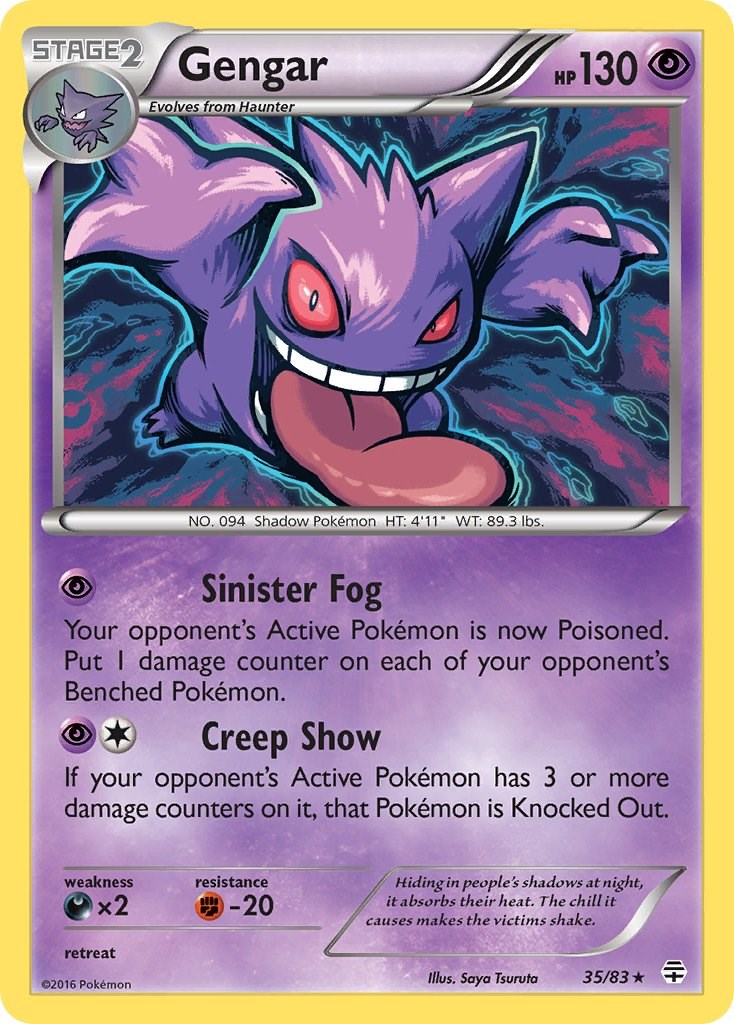 Gengar (35/83) (Cosmos Holo) [XY: Generations] | Jack's On Queen