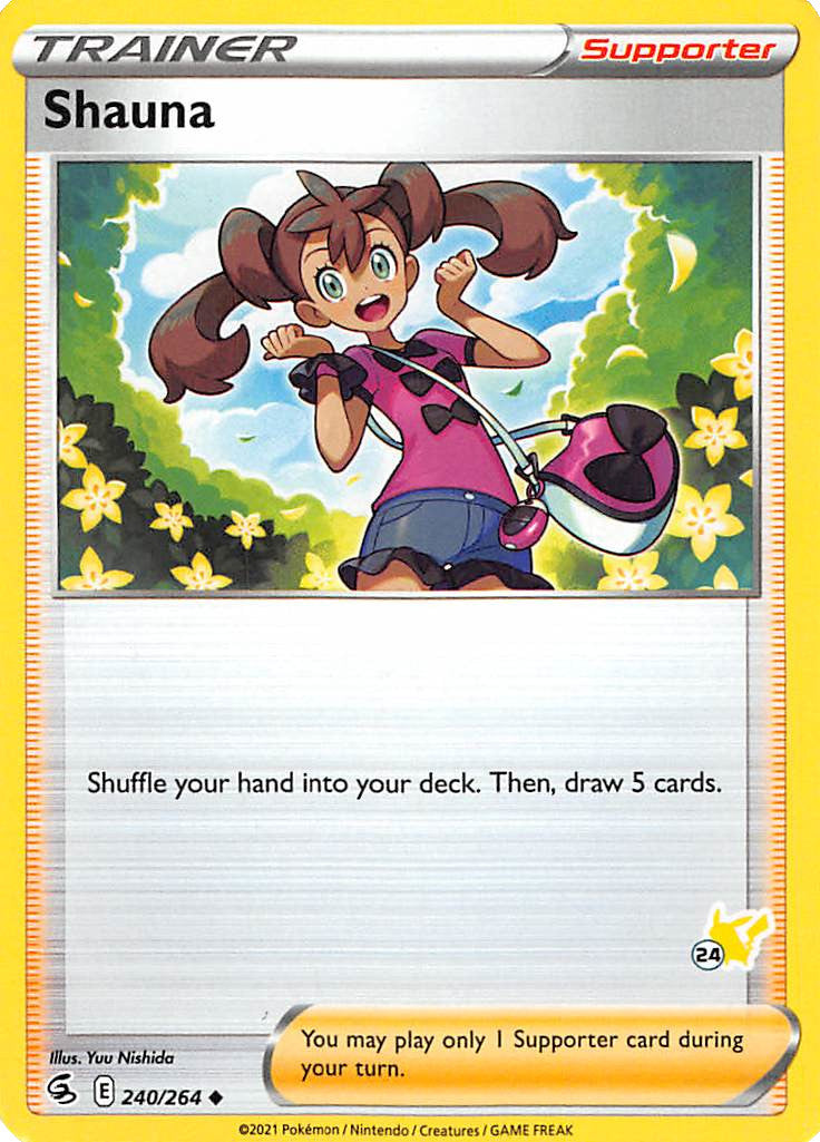 Shauna (240/264) (Pikachu Stamp #24) [Battle Academy 2022] | Jack's On Queen