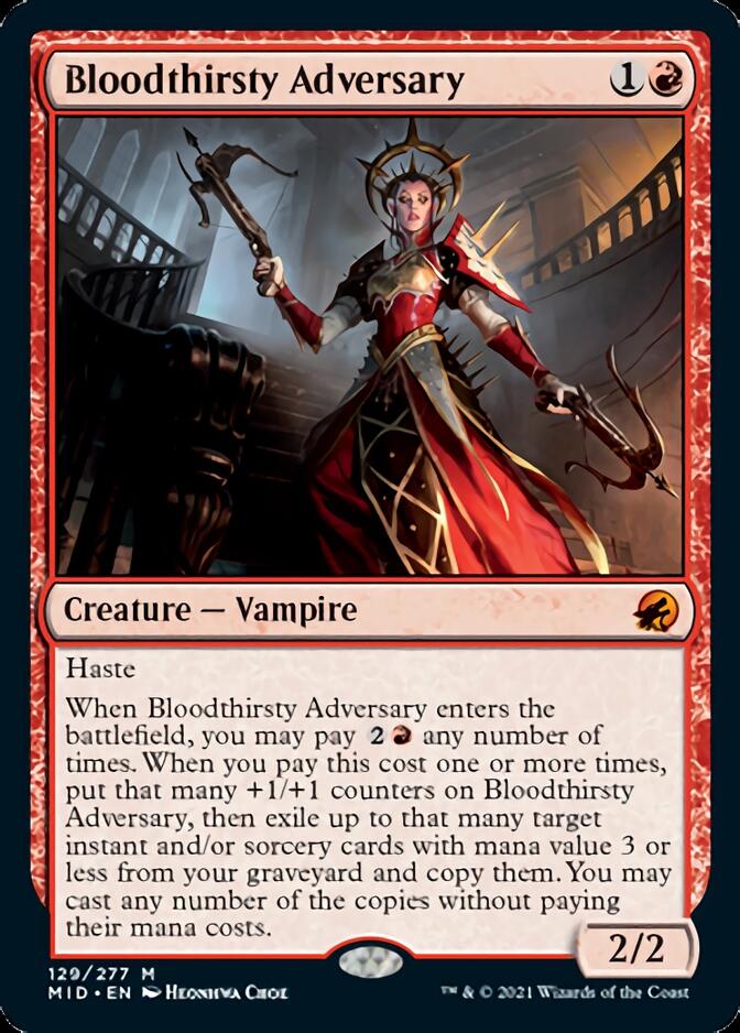 Bloodthirsty Adversary [Innistrad: Midnight Hunt] | Jack's On Queen