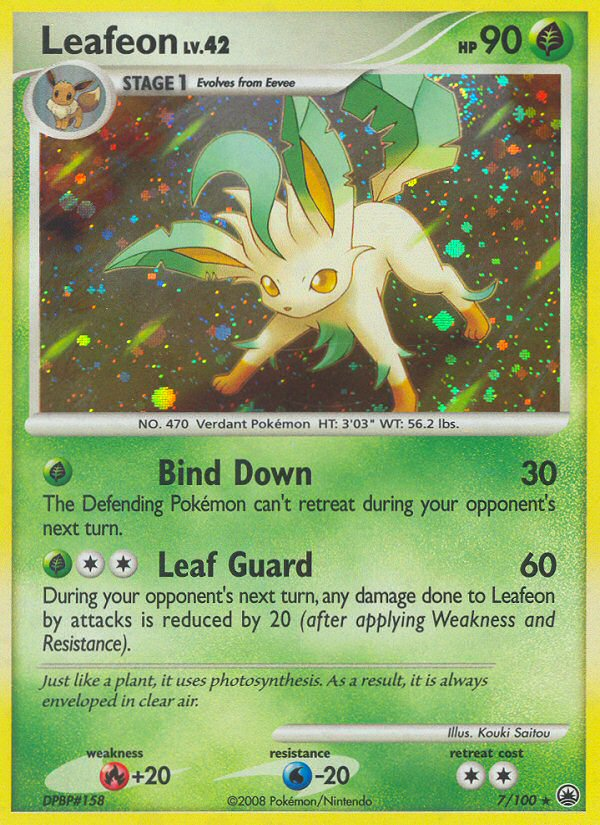 Leafeon (7/100) [Diamond & Pearl: Majestic Dawn] | Jack's On Queen