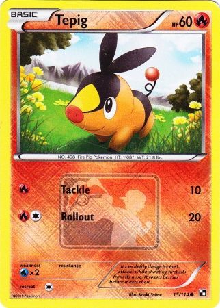 Tepig (15/114) (League Promo) [Black & White: Base Set] | Jack's On Queen