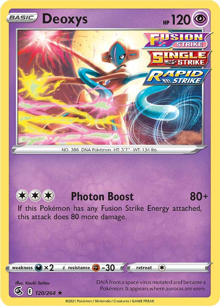 Deoxys (120/264) [Sword & Shield: Fusion Strike] | Jack's On Queen