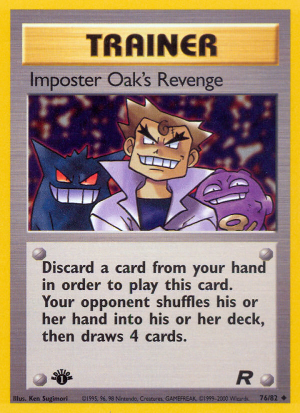 Imposter Oak's Revenge (76/82) [Team Rocket 1st Edition] | Jack's On Queen