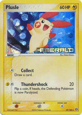 Plusle (39/106) (Stamped) [EX: Emerald] | Jack's On Queen