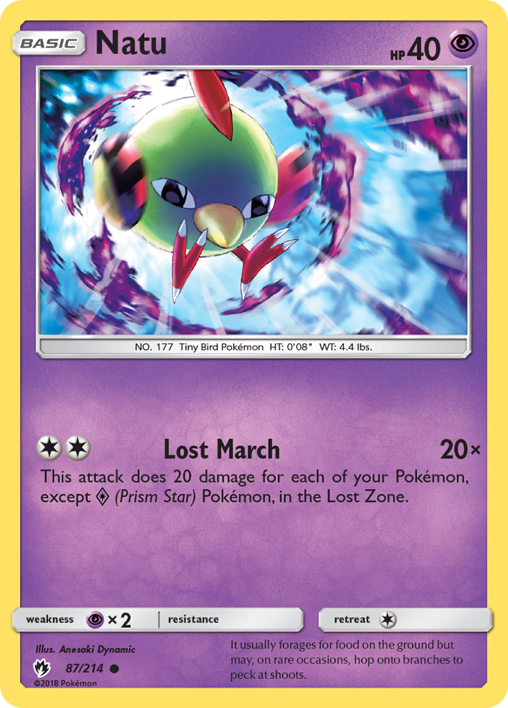 Natu (87/214) [Sun & Moon: Lost Thunder] | Jack's On Queen