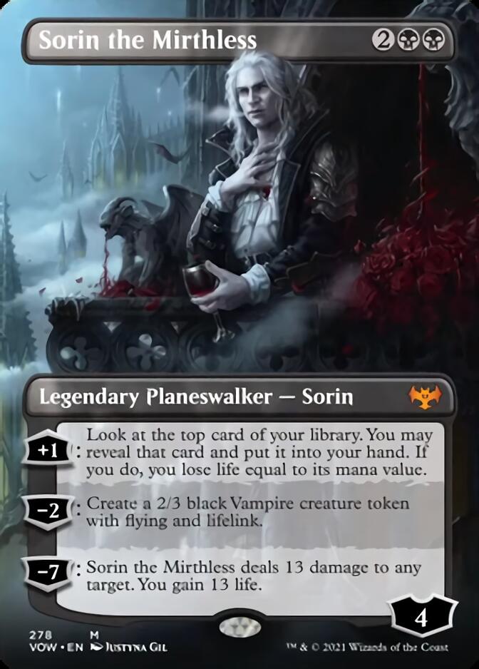 Sorin the Mirthless (Borderless) [Innistrad: Crimson Vow] | Jack's On Queen