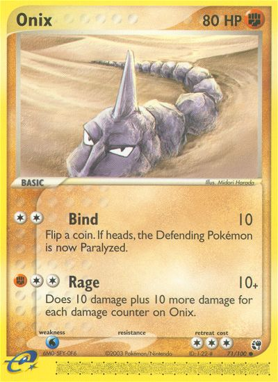 Onix (71/100) [EX: Sandstorm] | Jack's On Queen